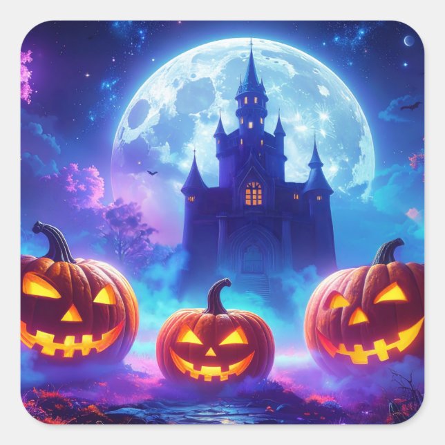 Halloween Square Sticker (Front)
