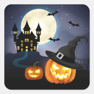 Halloween Square Sticker