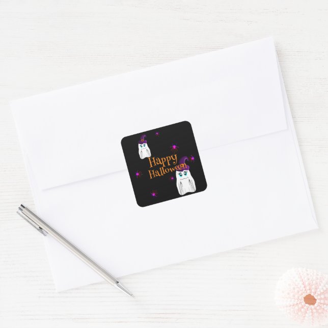 Halloween Square Sticker (Envelope)