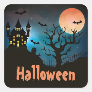 Halloween Square Sticker