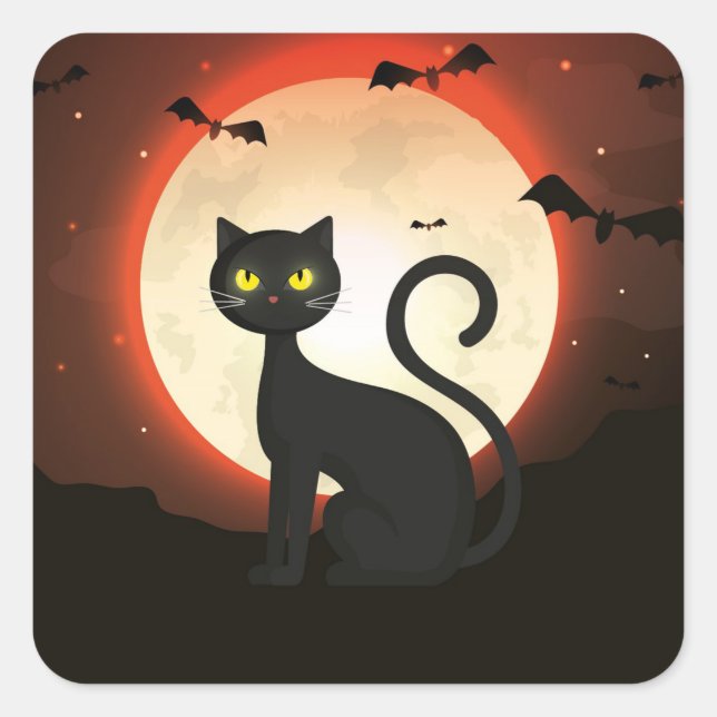 Halloween Square Sticker (Front)