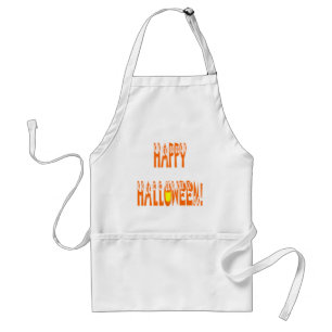 Halloween Squash Text Standard Apron