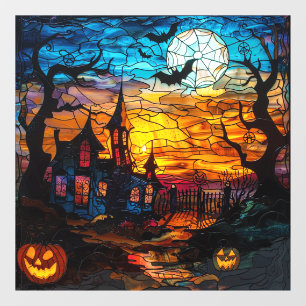 Halloween Stained Glass Art Window Clings