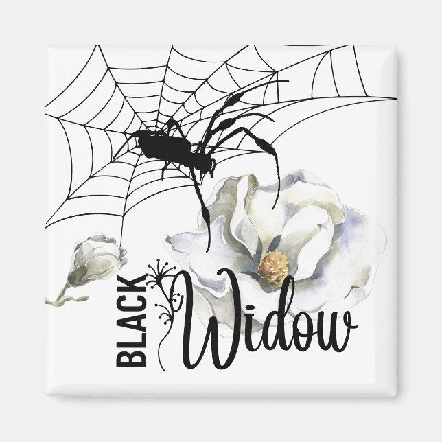 Halloween Stamp Collection "Black Widow"  Magnet (Front)