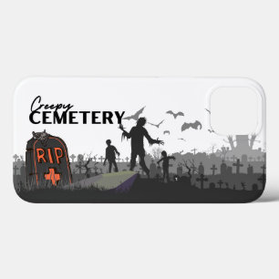 Halloween Stamp Collection "Creepy Cemetery" iPhone 13 Case