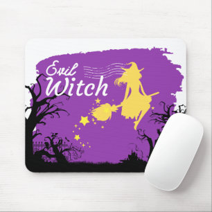 Halloween Stamp Collection "Evil Witch" Mouse Pad
