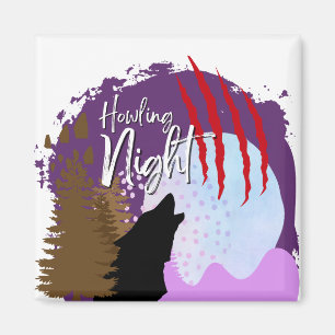 Halloween Stamp Collection "Howling Night" Magnet