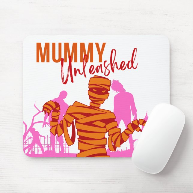 Halloween Stamp Collection "Mummy Unleashed" Mouse Pad (With Mouse)