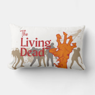 Halloween Stamp Collection "The Living Dead" Lumbar Cushion