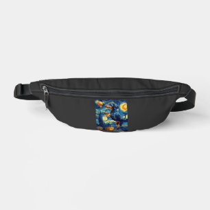 Halloween Starry Night Puppy Dachshund Bum Bags