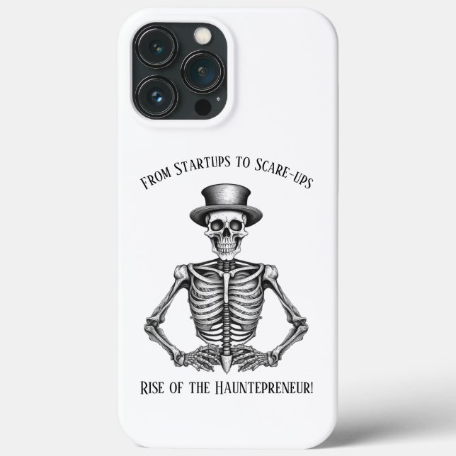 Halloween Startup Humour Hauntepreneur Skeleton  Case-Mate iPhone Case (Back)