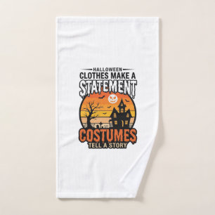 Halloween Statement Costumes Vintage T-Shirt Desig Hand Towel