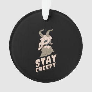 Halloween Stay Creepy Goat Gift Ornament