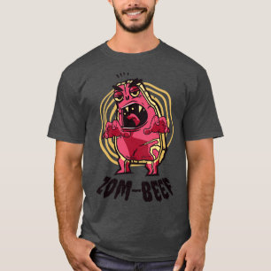 Halloween Steak Meat Lover Beef Zombie Monster  T-Shirt