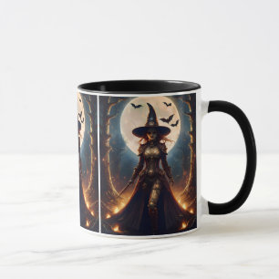 Halloween Steampunk Forest Witch Mug