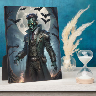 Halloween Steampunk Frankenstein's Monster Plaque