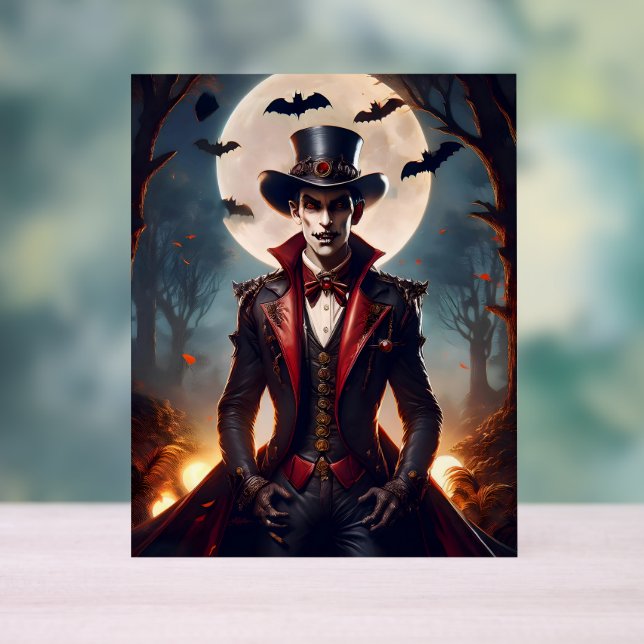 Halloween Steampunk Gothic Zombie Vampire Acrylic Sign (Neutral)