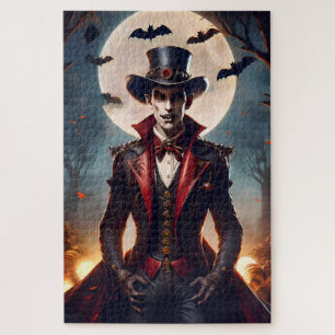 Halloween Steampunk Gothic Zombie Vampire Jigsaw Puzzle