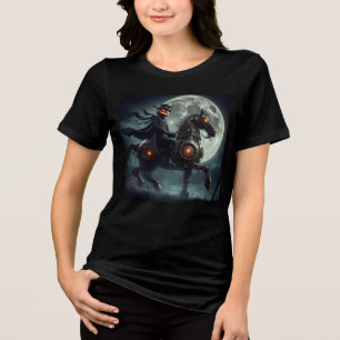 Halloween Steampunk Headless Horseman Tri-Blend Shirt