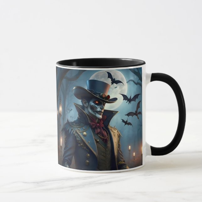 Halloween Steampunk Southern Gothic Zombie Mug (Right)