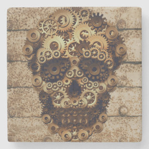 Halloween Steampunk Stone Coaster