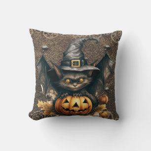 Halloween Steampunk Throw Pillow