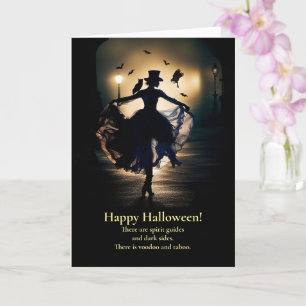 Halloween Steampunk Victorian Voodoo Mystic  Card