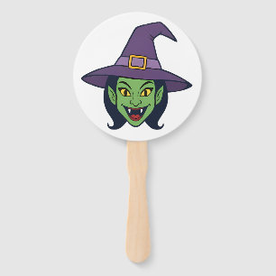 Halloween Stick Faces – Double-Sided Party Props Hand Fan