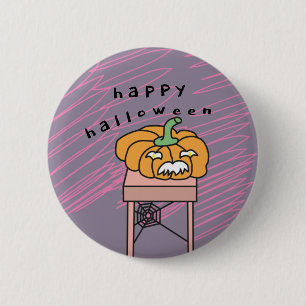 Halloween sticker 6 cm round badge