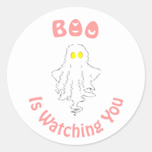 Halloween Sticker Boo Is Watching You