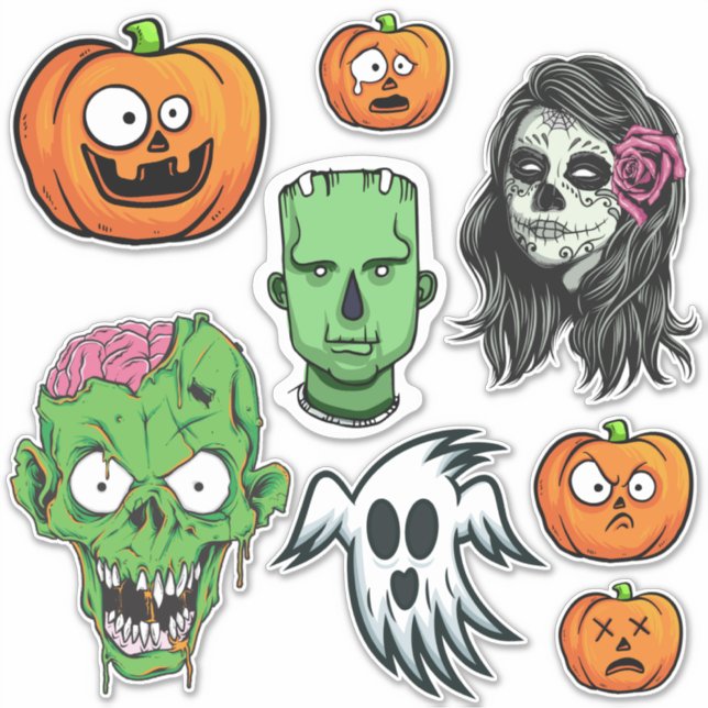 Halloween stickers (Front)