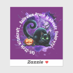 Halloween Stickers Cat