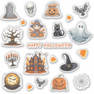 Halloween Stickers   Halloween Journal Stickers