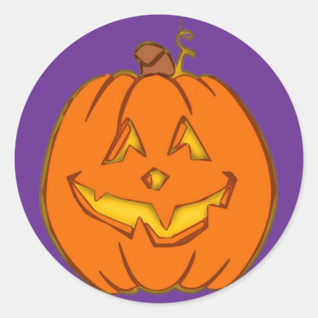 Halloween Stickers Jack-o-Lantern (Front)