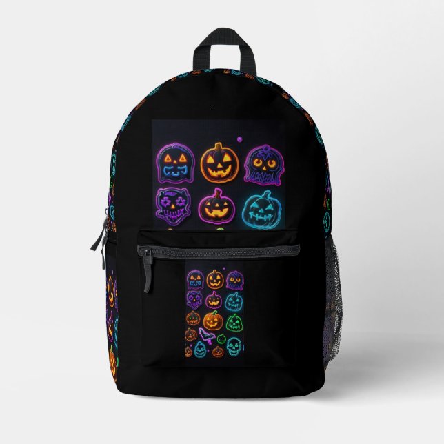 Halloween Stickers Kids Backpack – Back to School  (Front)