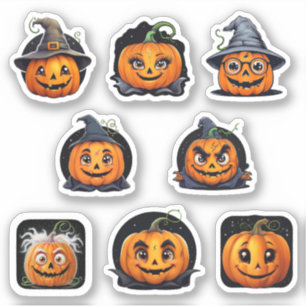 Halloween Stickers - Pumpkins