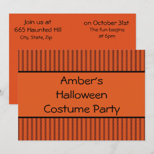 Halloween Stitches Invitation