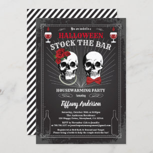 Halloween Stock The Bar housewarming party Invitation