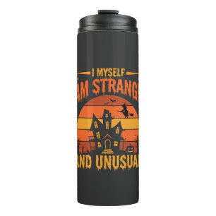 Halloween Strange and Unusual Haunted House Graphi Thermal Tumbler