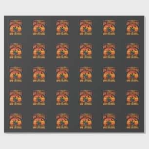 Halloween Strange and Unusual Haunted House Graphi Wrapping Paper