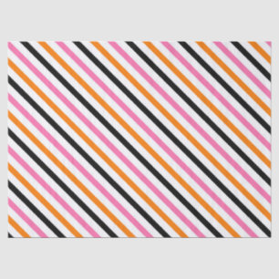 Halloween Stripes – Bold Diagonal Pattern Tissue Paper