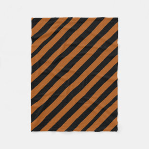 Halloween Stripes Fleece Blanket