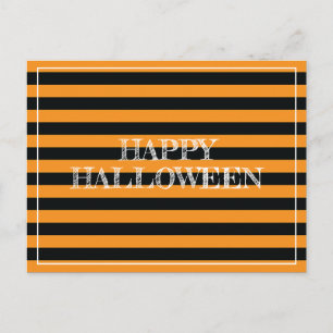 Halloween Stripes Postcard