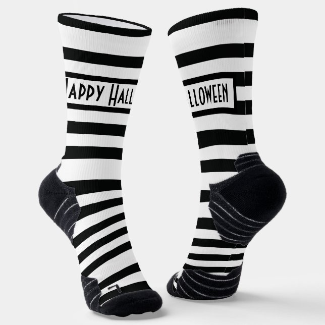 Halloween Stripes Socks (Angled)