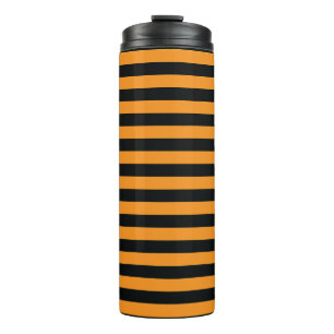 Halloween Stripes Thermal Tumbler