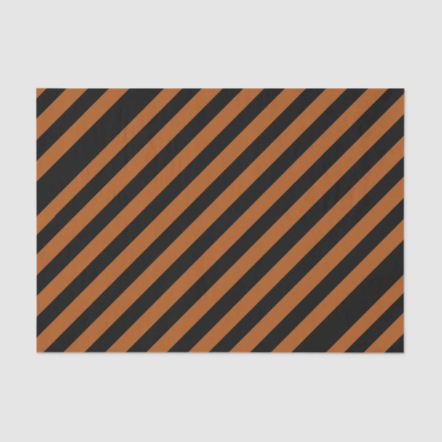 Halloween Stripes Tissue Paper (Front)