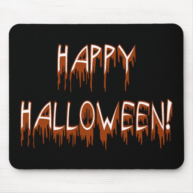Halloween Suffering Text Mouse Pad (Front)