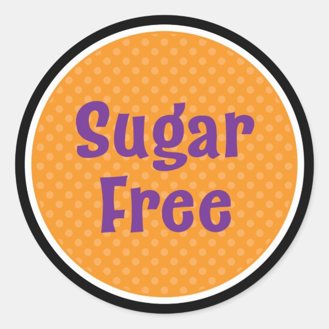 Halloween Sugar Free Sticker (Front)