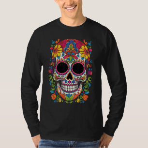Halloween Sugar Skull Costume Dia De Los Muertos C T-Shirt