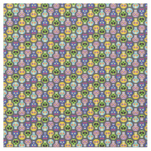 Halloween Sugar Skull Day of the Dead Fabric